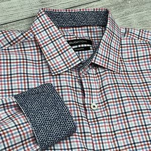 Bugatchi Sz L Multicolor Shaped Fit‎ Flip Cuff